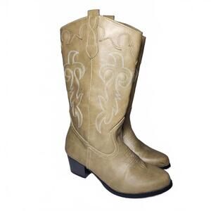 Canyon Trails Womens Western Cowboy Boots Tan Classic Size 7